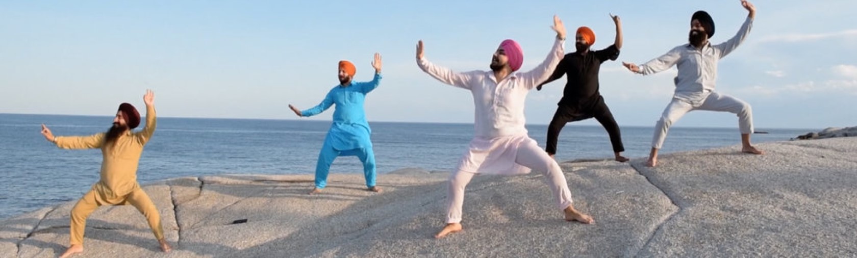 Sikh Bhangra dancers